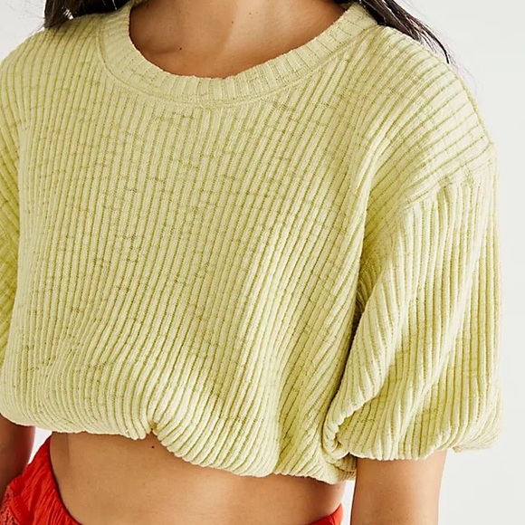 NWT Free People Kelsey Bubble Tee - Picture 2 of 7